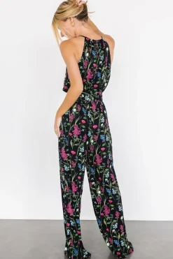 Discount Baltic Born Alameda Halter Jumpsuit | Black Floral