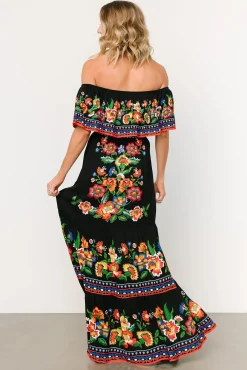 Best Baltic Born Alejandra Maxi Dress | Black Multi Floral