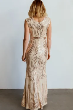 Sale Baltic Born Alessia Sequin Gown | Champagne