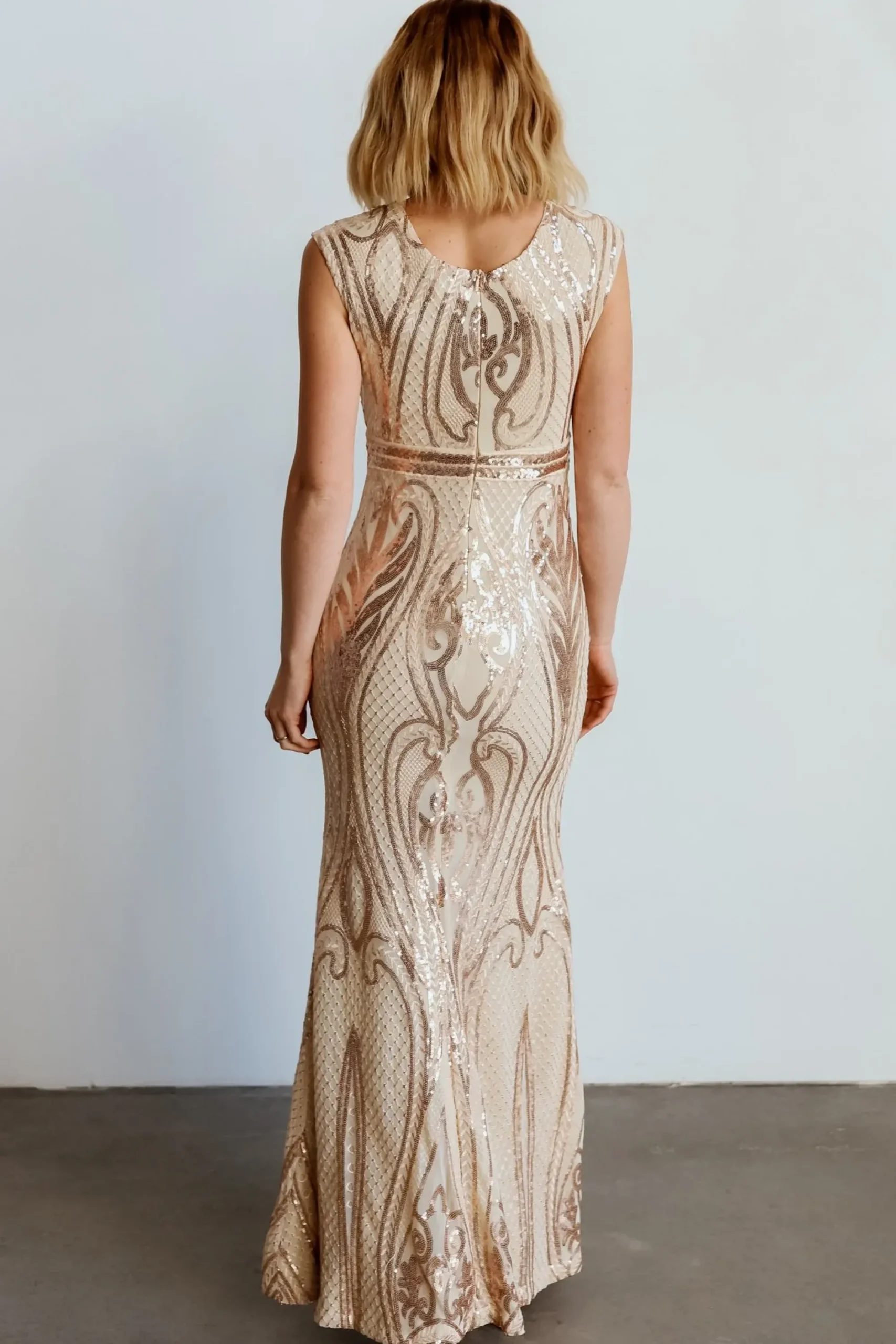 Sale Baltic Born Alessia Sequin Gown | Champagne