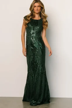 Fashion Baltic Born Alessia Sequin Gown | Green