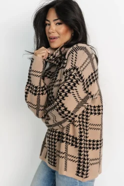 Fashion Baltic Born Alexander Turtleneck Sweater | Taupe + Black