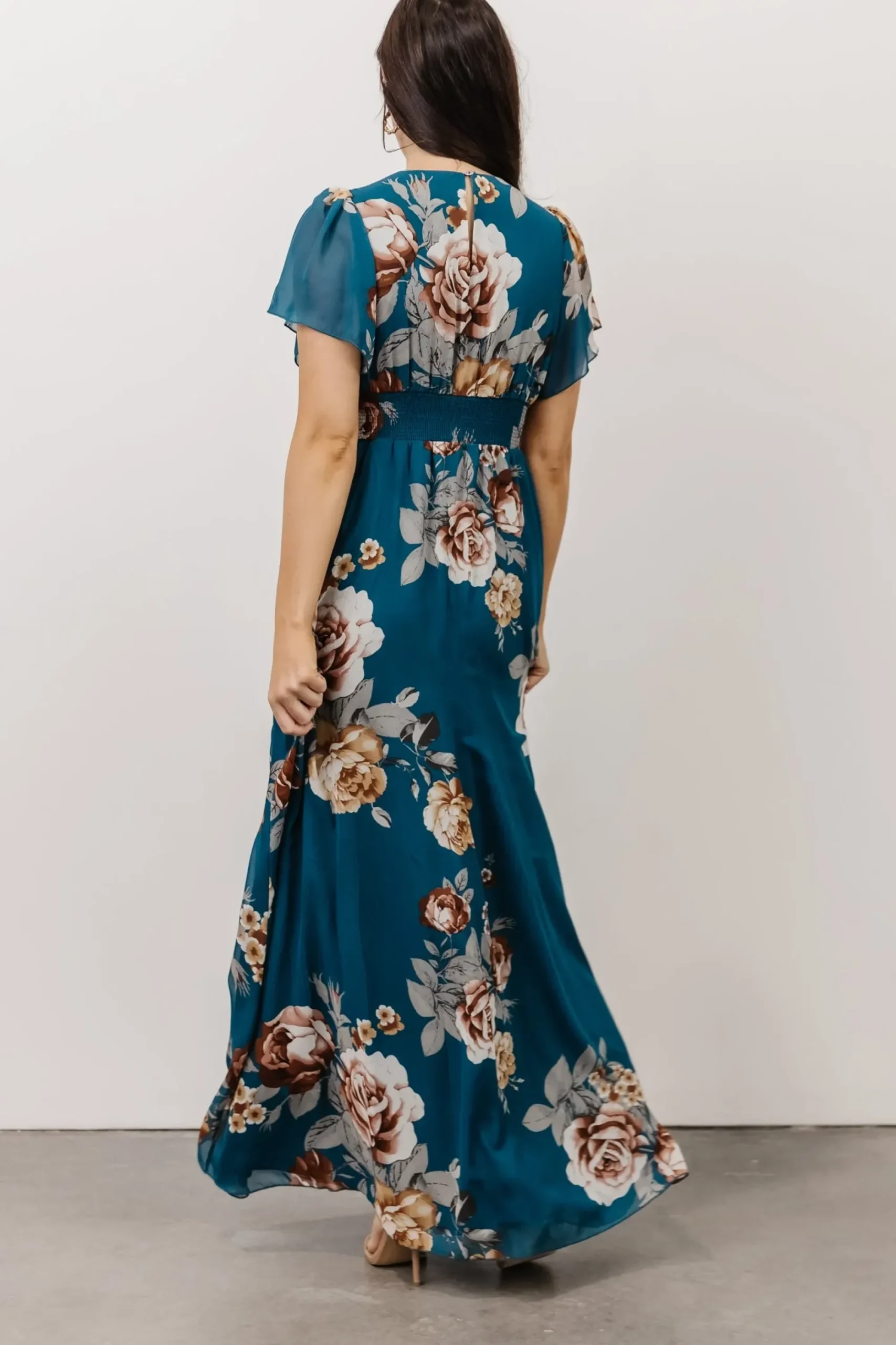 Discount Baltic Born Alexandria Smocked Maxi Dress | Blue Floral