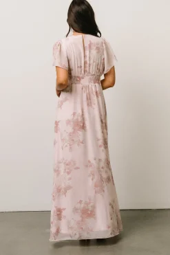 New Baltic Born Alexandria Smocked Maxi Dress | Blush Floral