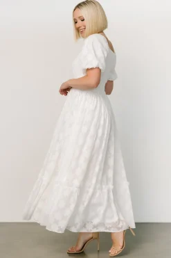 Best Baltic Born Alta Jacquard Maxi Dress | Off White