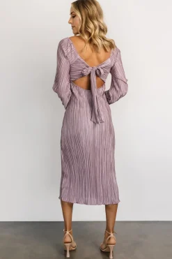 New Baltic Born Amani Pleated Midi Dress | Lilac