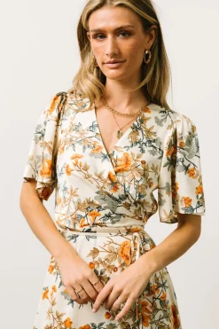 Best Baltic Born Amara Wrap Dress | Ivory Multi Floral