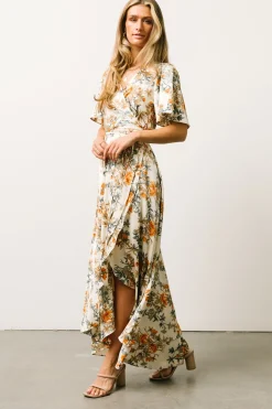 Best Baltic Born Amara Wrap Dress | Ivory Multi Floral