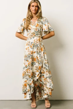Best Baltic Born Amara Wrap Dress | Ivory Multi Floral