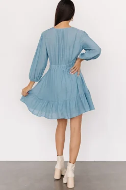 Online Baltic Born Amelia Boho Mini Dress | Blue