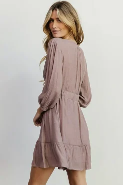 Fashion Baltic Born Amelia Boho Mini Dress | Dusty Lavender