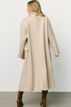 Clearance Baltic Born Anderson Double Breasted Coat | Natural