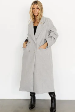 New Baltic Born Anderson Double Breasted Coat | Gray