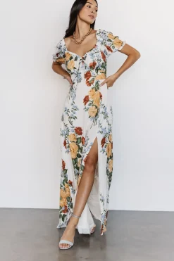 Discount Baltic Born Angela Maxi Dress | Off White Multi