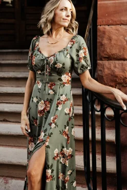 New Baltic Born Angela Maxi Dress | Olive Rose Floral