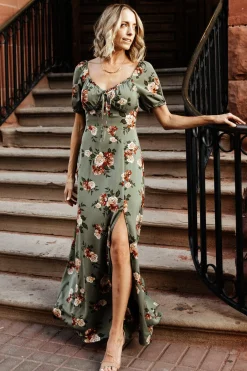 New Baltic Born Angela Maxi Dress | Olive Rose Floral