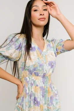 Clearance Baltic Born Anya Midi Dress | Blue Multi Floral