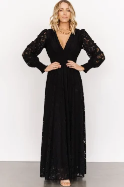 Sale Baltic Born Aphrodite Lace Maxi Dress | Black