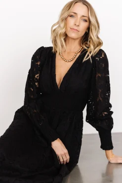 Sale Baltic Born Aphrodite Lace Maxi Dress | Black