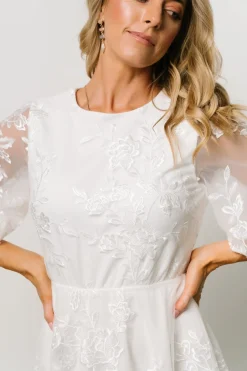 Best Baltic Born Arabella Embroidered Tulle Maxi Dress | White