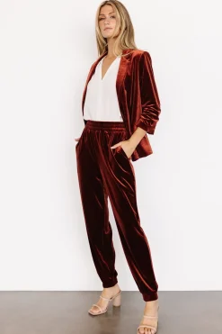 Fashion Baltic Born Archie Velvet Jogger Pants | Cinnamon