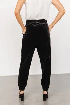 Online Baltic Born Archie Velvet Jogger Pants | Black