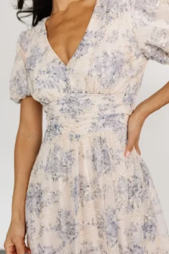 New Baltic Born Ardley Maxi Dress | Cream + Blue