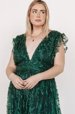 Outlet Baltic Born Arlene Shimmer Gown | Emerald