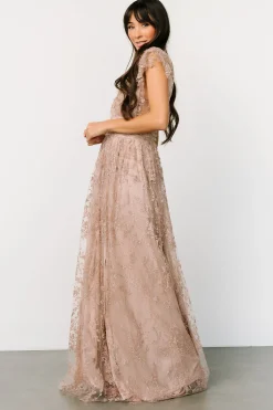 Discount Baltic Born Arlene Shimmer Gown | Nude Rose