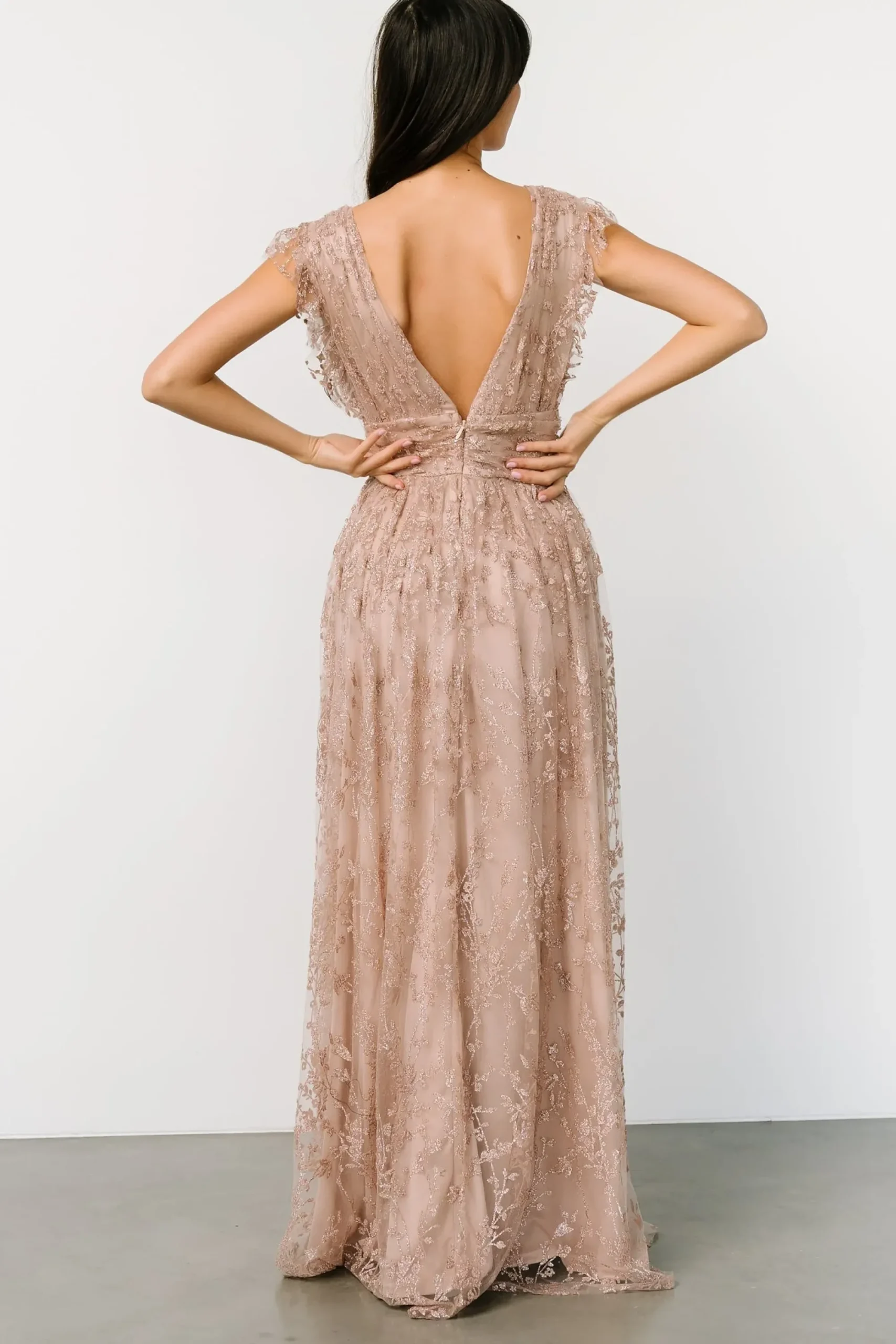 Discount Baltic Born Arlene Shimmer Gown | Nude Rose