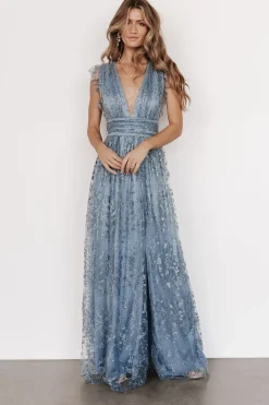 Sale Baltic Born Arlene Shimmer Gown | Winter Blue