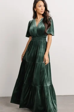 Sale Baltic Born Artemis Velvet Maxi Dress | Deep Lagoon