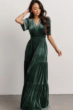 Sale Baltic Born Artemis Velvet Maxi Dress | Deep Lagoon