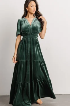 Sale Baltic Born Artemis Velvet Maxi Dress | Deep Lagoon