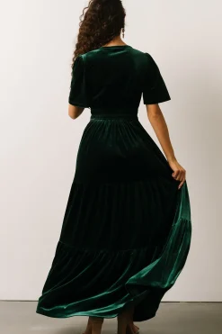 Fashion Baltic Born Artemis Velvet Maxi Dress | Emerald