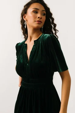 Fashion Baltic Born Artemis Velvet Maxi Dress | Emerald