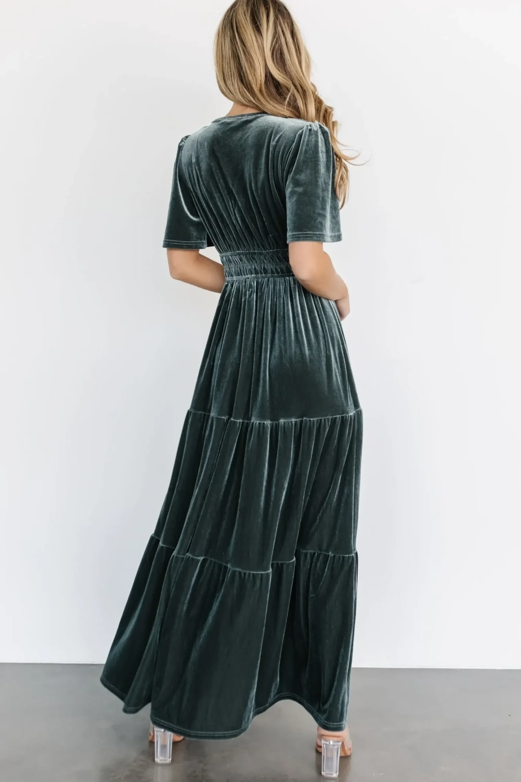 Sale Baltic Born Artemis Velvet Maxi Dress | Eucalyptus