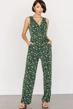 Hot Baltic Born Ashlyn Jumpsuit | Green Floral
