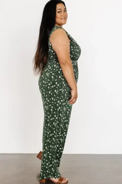 Hot Baltic Born Ashlyn Jumpsuit | Green Floral