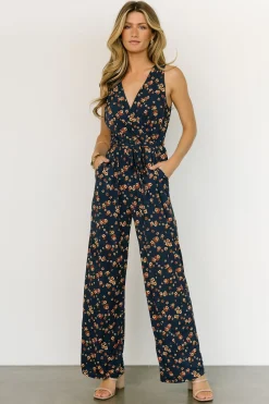 Hot Baltic Born Ashlyn Jumpsuit | Navy Floral