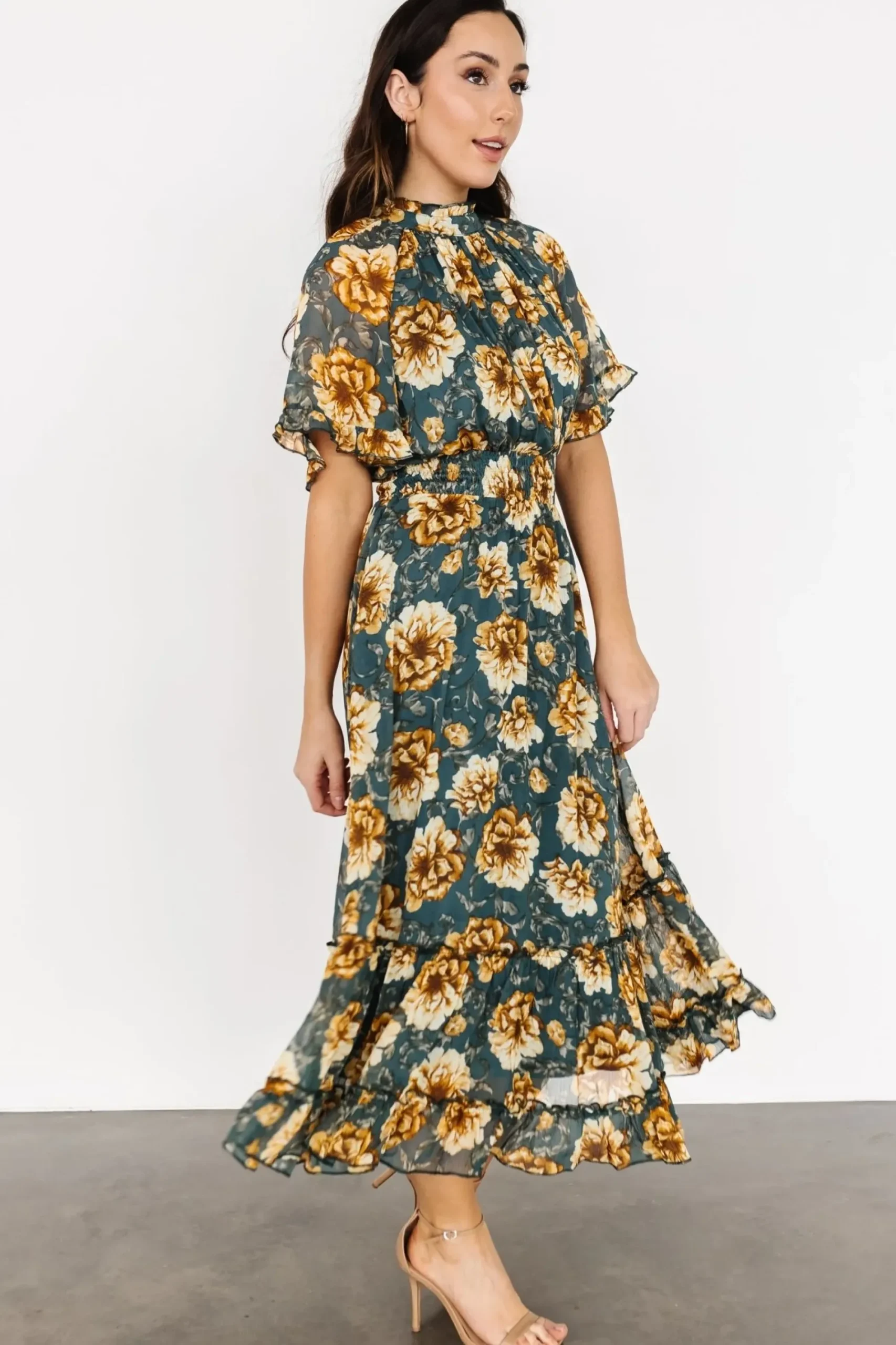 Best Baltic Born Ashton Maxi Dress | Topaz + Gold Floral