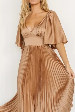 Sale Baltic Born Aubree Pleated Dress | Champagne