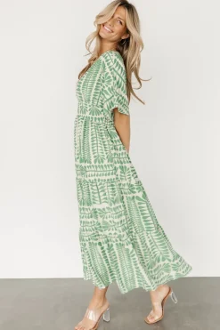 Outlet Baltic Born Austin Kimono Dress | Green Print