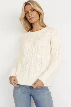 Fashion Baltic Born Avoriaz Cable Knit Sweater | Ivory