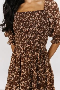 Best Baltic Born Azlyn Smocked Short Dress | Copper Floral