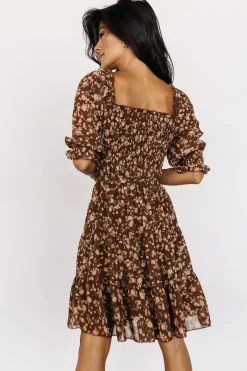 Best Baltic Born Azlyn Smocked Short Dress | Copper Floral