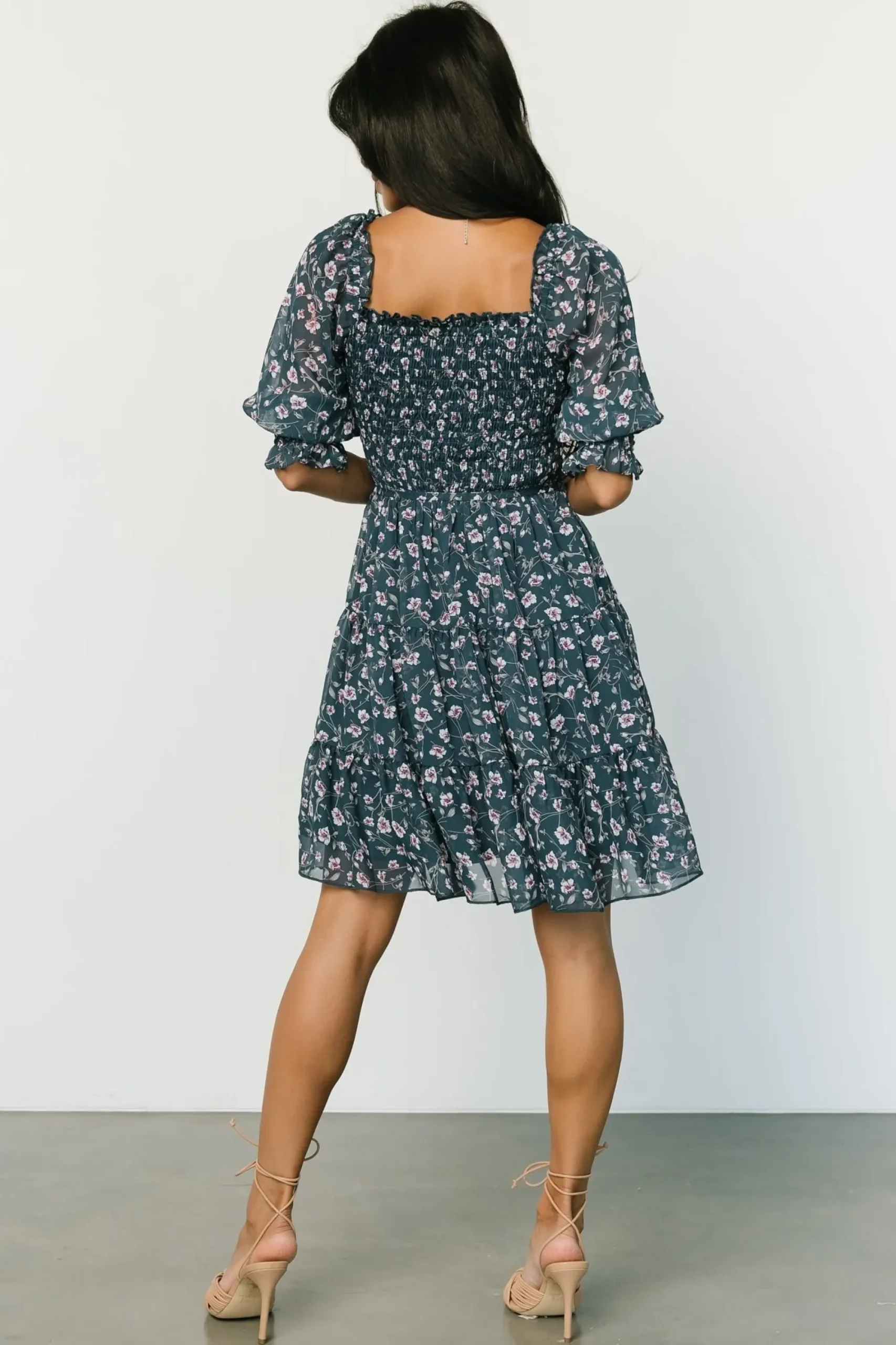 Sale Baltic Born Azlyn Smocked Short Dress | Blue Multi