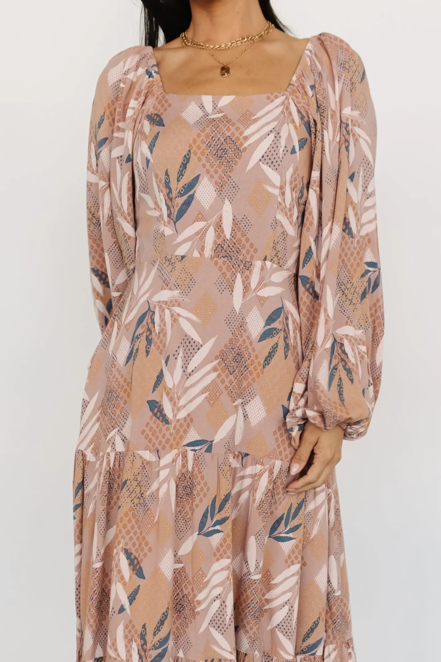 Best Baltic Born Barbara Maxi Dress | Dusty Mauve Print