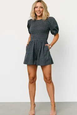 Online Baltic Born Beaumont Romper | Dark Heather Blue