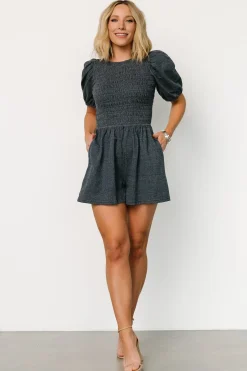 Online Baltic Born Beaumont Romper | Dark Heather Blue